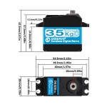 Dsservo Waterproof DS3235 Coreless High Speed 35KG Digital Motor for 1/8 1/10 1/12 Scale RC Car